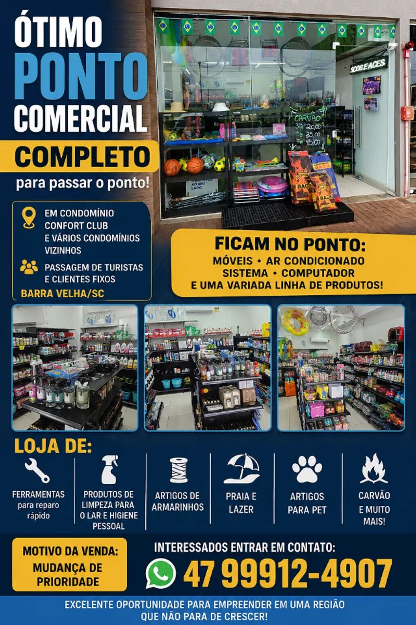 PASSO PONTO COMERCIAL BARRA VELHA SC