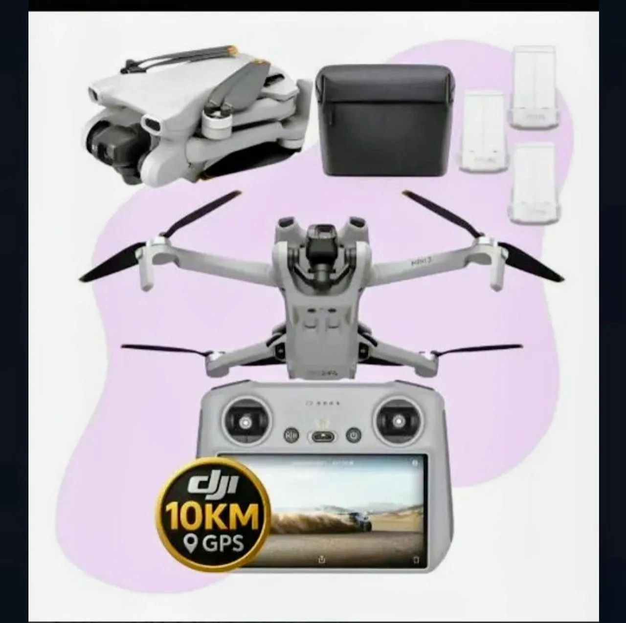 DRONE DJI MINI 3 (NOVO) COM TELA - Foto 4