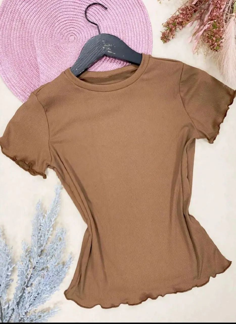 Blusa Feminina Malha Canelada  - Foto 4