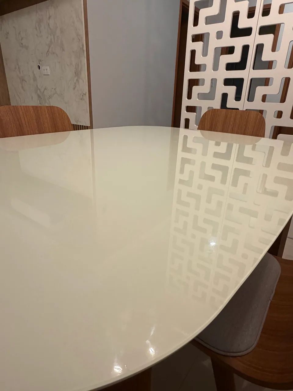 Mesa moderna 4 lugares + 4 cadeiras - Foto 3