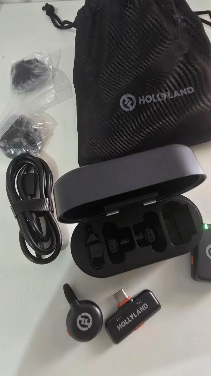 ?Hollyland Lark M2s - Kit Completo Microfone Sem Fio Profissional - Foto 2