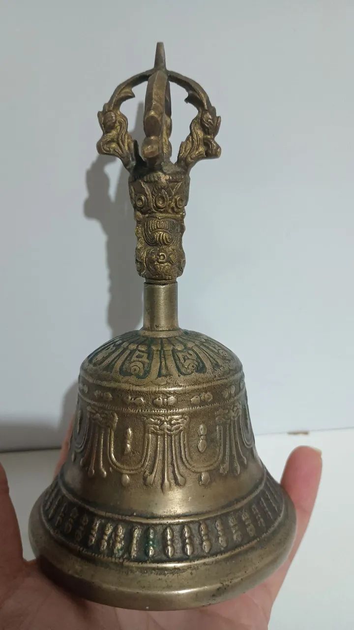 Sino tibetano de bronze tamanho médio - 15x9 cm - Foto 6