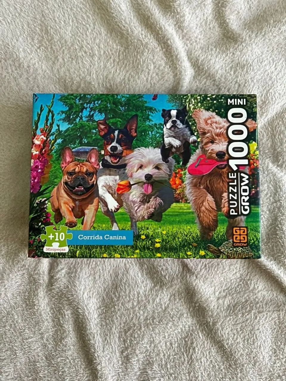 Quebra cabeça 1000 peças corrida canina 
