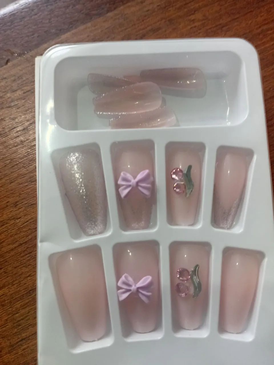UNHAS POSTIÇAS DECORADAS 12 PEÇAS - Foto 4