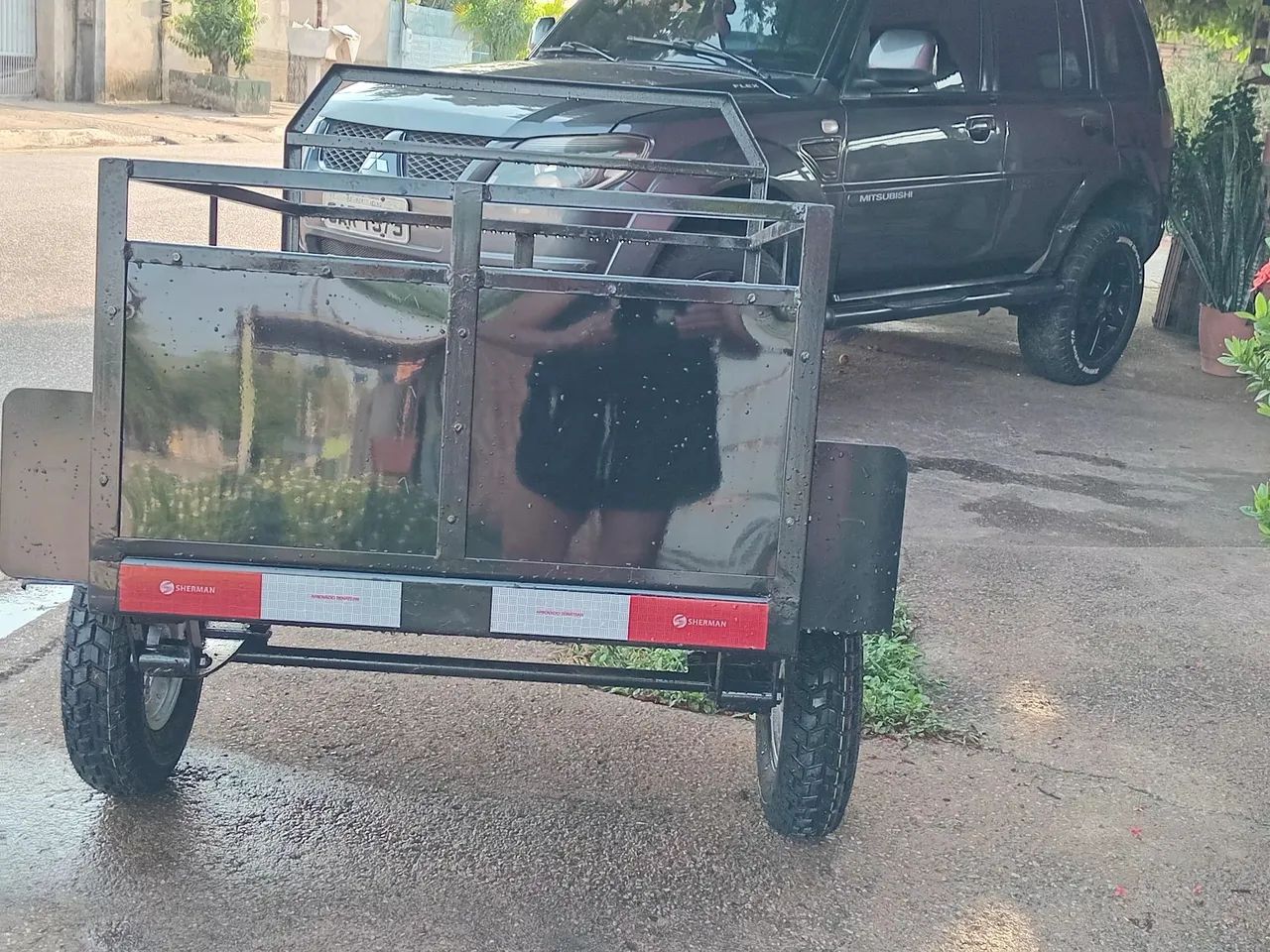 Carreta para moto pronta 90x75 nova com garantia  - Foto 3