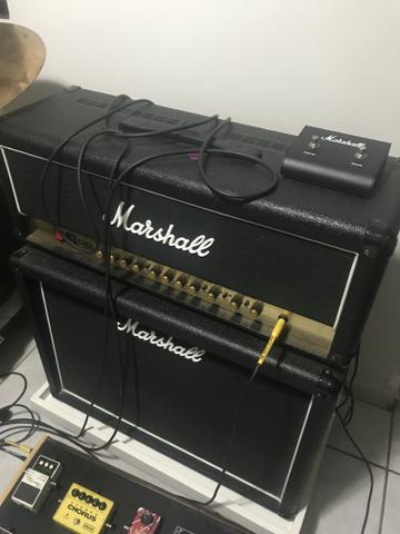 Marshal Dsl 100h + caixa 2x12 (boss, mxr,delay,reverb)