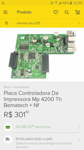 Placa controladora da impressora MP4200