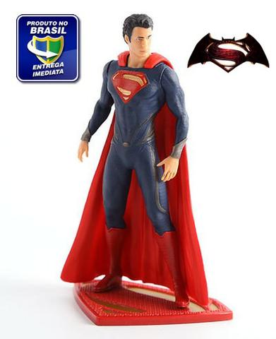 Boneco Super Homem Estátua 11cm Liga Da Justiça + Brinde!!!