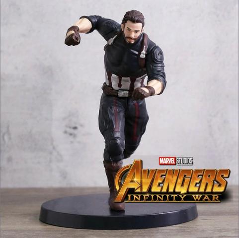 Boneco Estátua Capitão América Vingadores Marvel + Brinde!!! - Foto 2