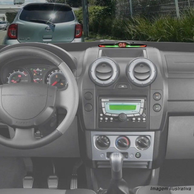 Sensor de Estacionamento New Kx3 Prata C/display E Aviso Sonoro - Foto 2