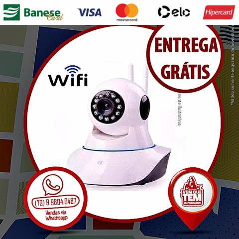 Câmera Rotativa 360° Ip Visão Noturna Wifi HD