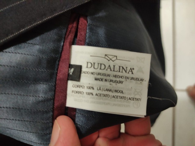 Terno Dudalina preto com risca de giz, 100% Lã Super 130 - Foto 5