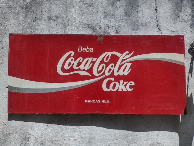 Placa antiga de ferro grande coca cola - Foto 5