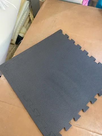 Tatame Eva emborrachado 50x50 10 mm preto  - Foto 4