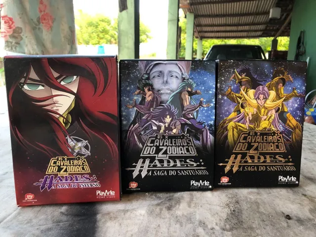 OS CAVALEIROS DO ZODIACO OMEGA DUBLADO 5 DVDS - BANCA 14 BIS