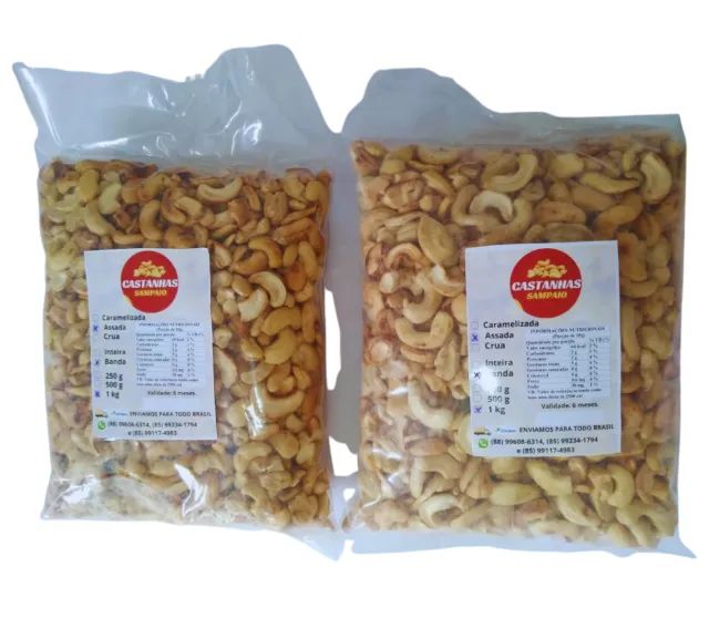 1kg_Castanha de Caju (Em bandas)Assada - Foto 2