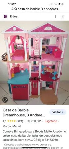 Barbie Casa Dos Sonhos Dream House Usada | Brinquedo Barbie Usado 87376449  | enjoei