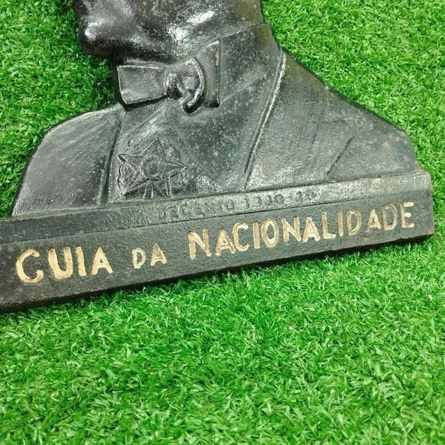 Antiga placa de ferro fundido de Getúlio Vargas decada de 40 - Foto 3