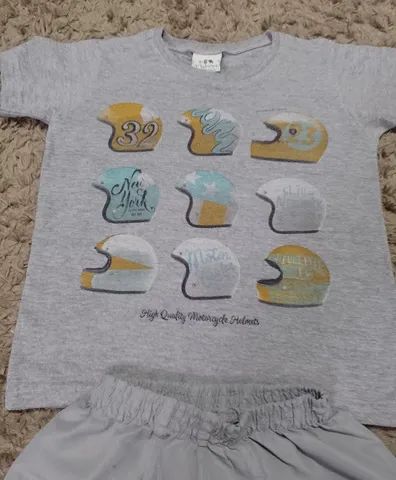 conjunto camiseta/bermuda malwee - tamanho 1 ano - Foto 2