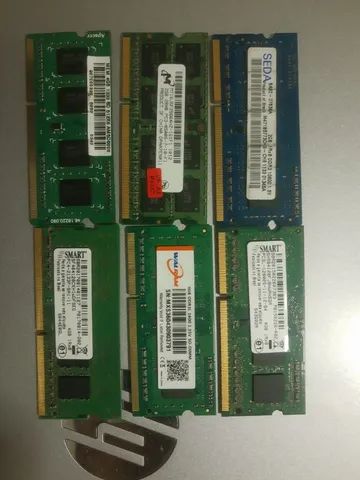 Memorias DDR3 e DDR4 para Notebook envio pela OLX