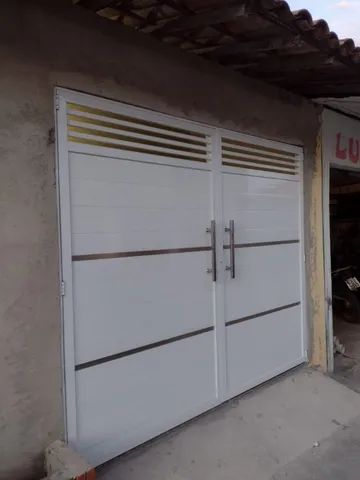 PORTÃO DE ALUMÍNIO 10X SEM ENTRADA  - Foto 5