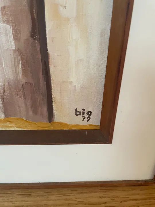 Quadro de pintura a óleo de uma casa - Foto 2