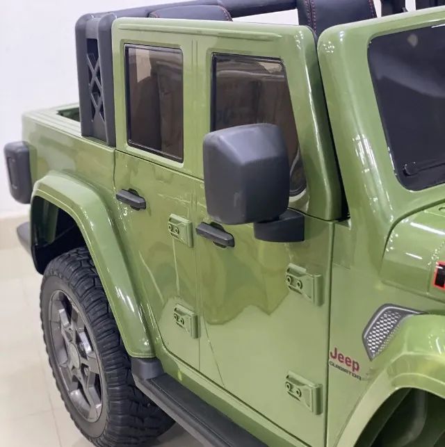 Carrinho Elétrico Infantil Jeep Rubicon Verde Original Jeep - Foto 3