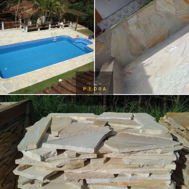 Caco São Tomé Amarelo ou Branco Legítimo - Piso para envolta da piscina
