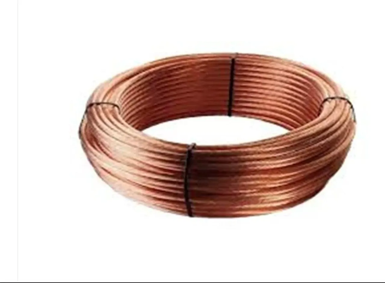 Fio Cabo Cobre Nu Para Aterramento 6 Mm Com 10 Metros