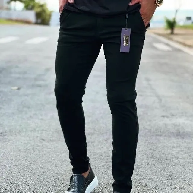 Calça de sarja Polo Ralph Lauren e Boss