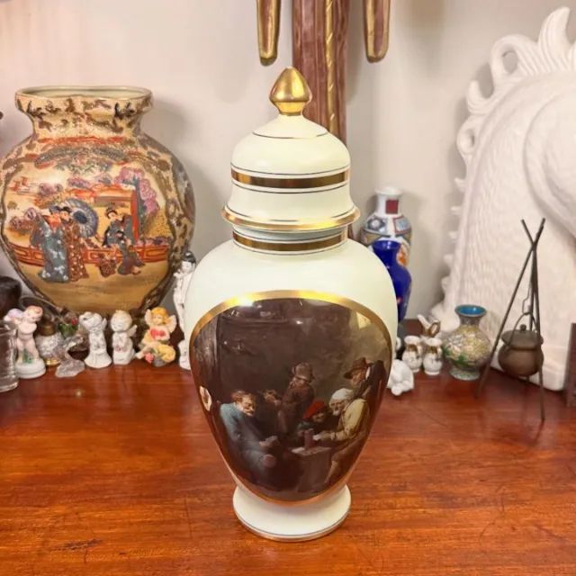 Potiche em porcelana alemã DP