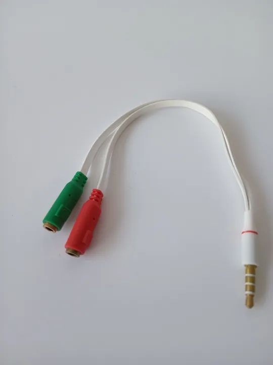 Cabo Adaptador P3 (P2 Combo) para Fone e Microfone Headset - Foto 2