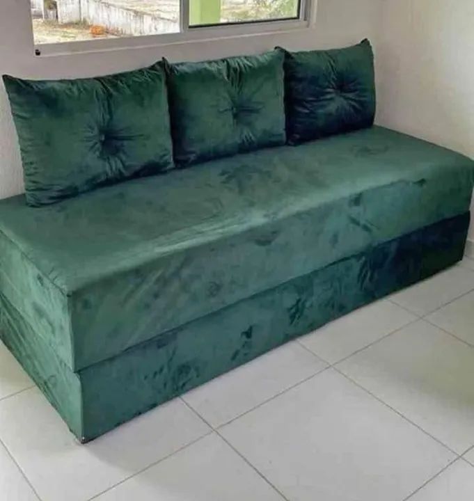 Sofa cama 3 almofadas de fábrica 