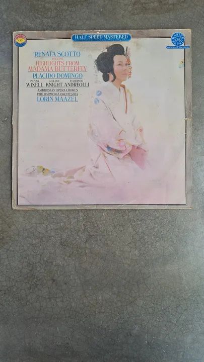 Disco vinil Opera Madama Butterfly de Puccini