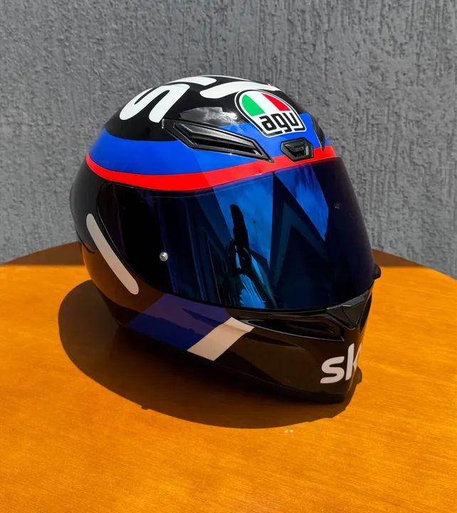 Capacete AGV K1 VR46 SKY Racing Team + Viseira Azul Original + Tamanho L/G - 60