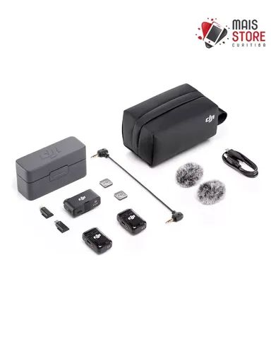 Microfone Dji Mic 2 (2 TX + 1 RX + Charging Case) Novos/Lacrados  - Foto 5