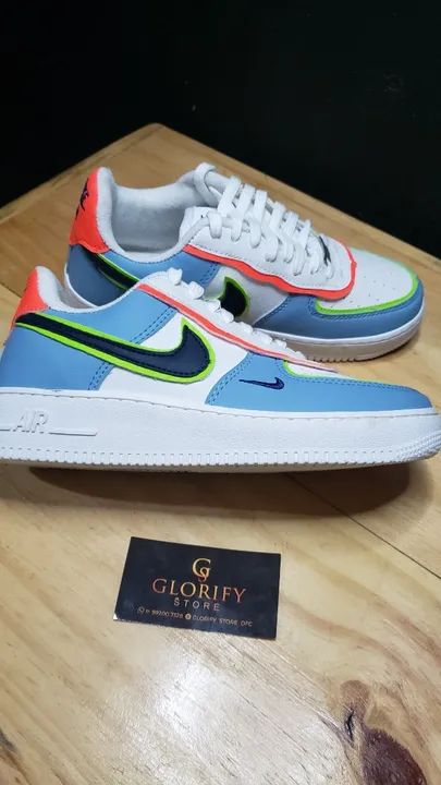 Tênis NIKE AIR FORCE SHADOW Azul/Branco Feminino Nº 35 - A Pronta Entrega / LEIA DESCRIÇÃO - Foto 5