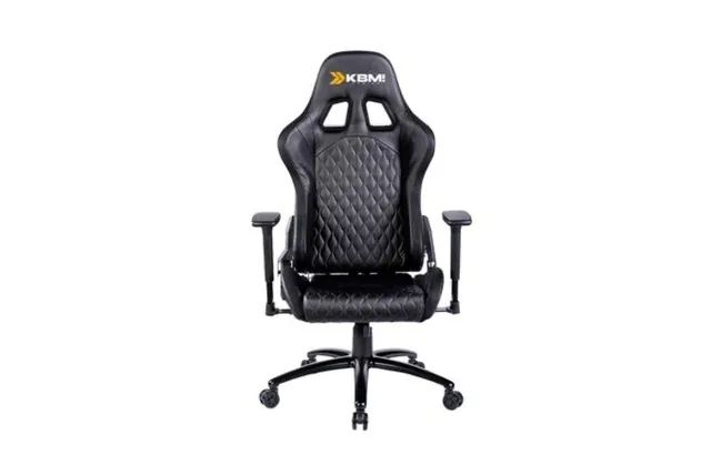 Cadeira Gamer KBM! GAMING RGB, Preto, Luz RGB, Com Almofadas, Reclinável (NOVO) - Foto 5