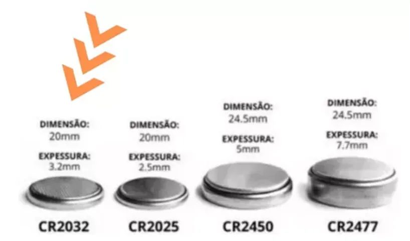 Bateria Pilha Cr2450 3v Botao Moeda Sensor Alarme 1 Unidade - Foto 2