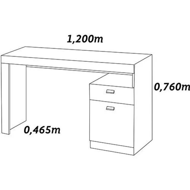 Mesa Melissa 01 porta, 01 gaveta (Nova) - Foto 4
