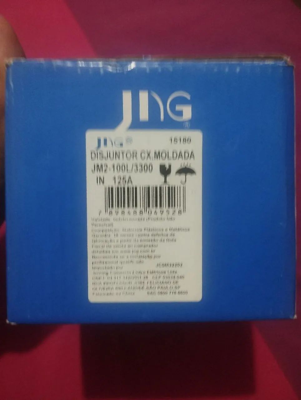 Disjuntor JNG 125A CX.MOLDADA JM2-100L/3300