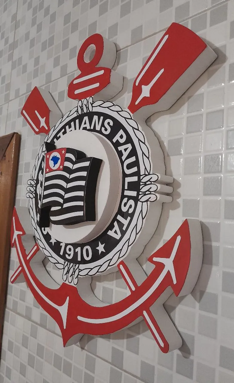 Escudo Corinthians 3D - Decoração Torcedor