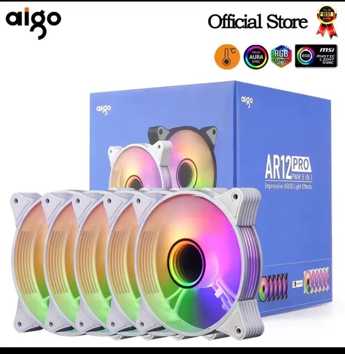 Pc e setup: Fans Air12 pro branca/memória ram/apoiador de pulso