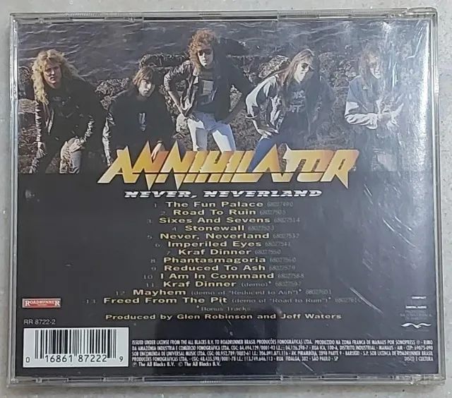 CD Annihilator  Never Neverland (bonus tracks) usado em perfeitas condições - Foto 2