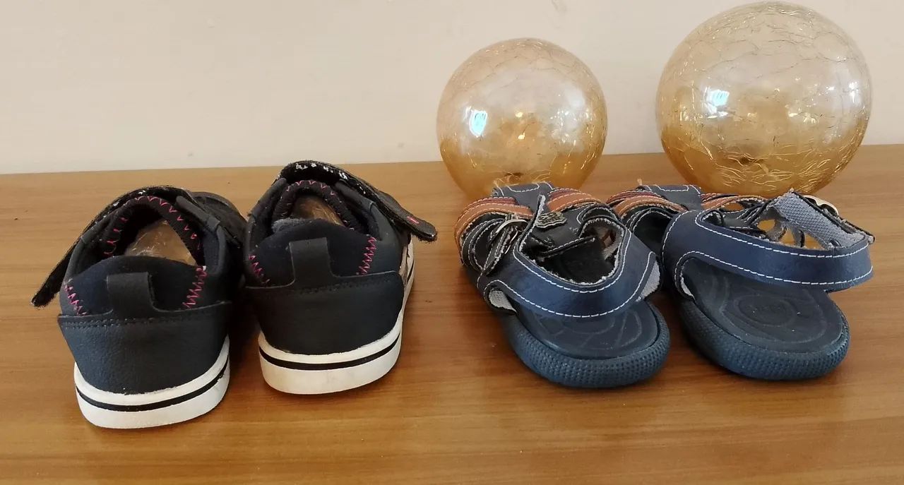 1 tênis e uma sandália marca Klin tam 22 - Foto 5