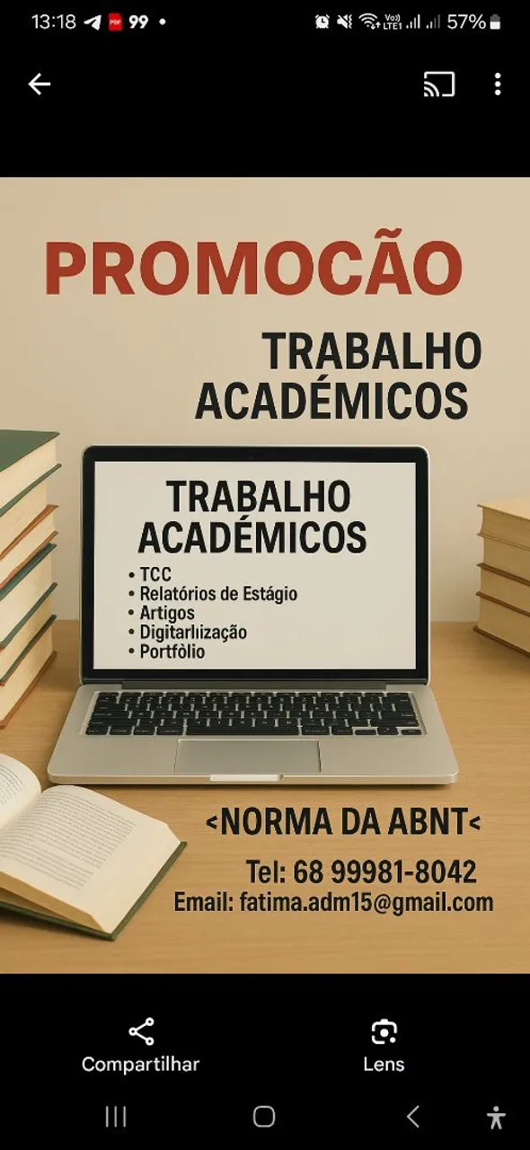Promoção: Trabalho Acadêmicos (TCC, Artigos, etc.)