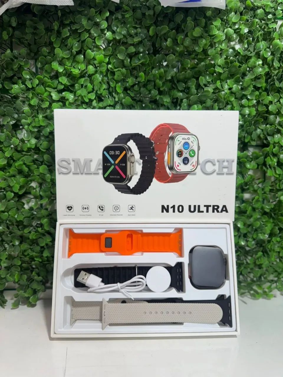 Smartwatch N10 ultra 4 pulseiras 