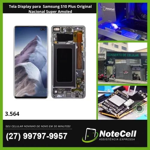 Tela Display P. Samsung S10 Plus Orig Nacional Super Amoled - Instalação Expressa 30min!