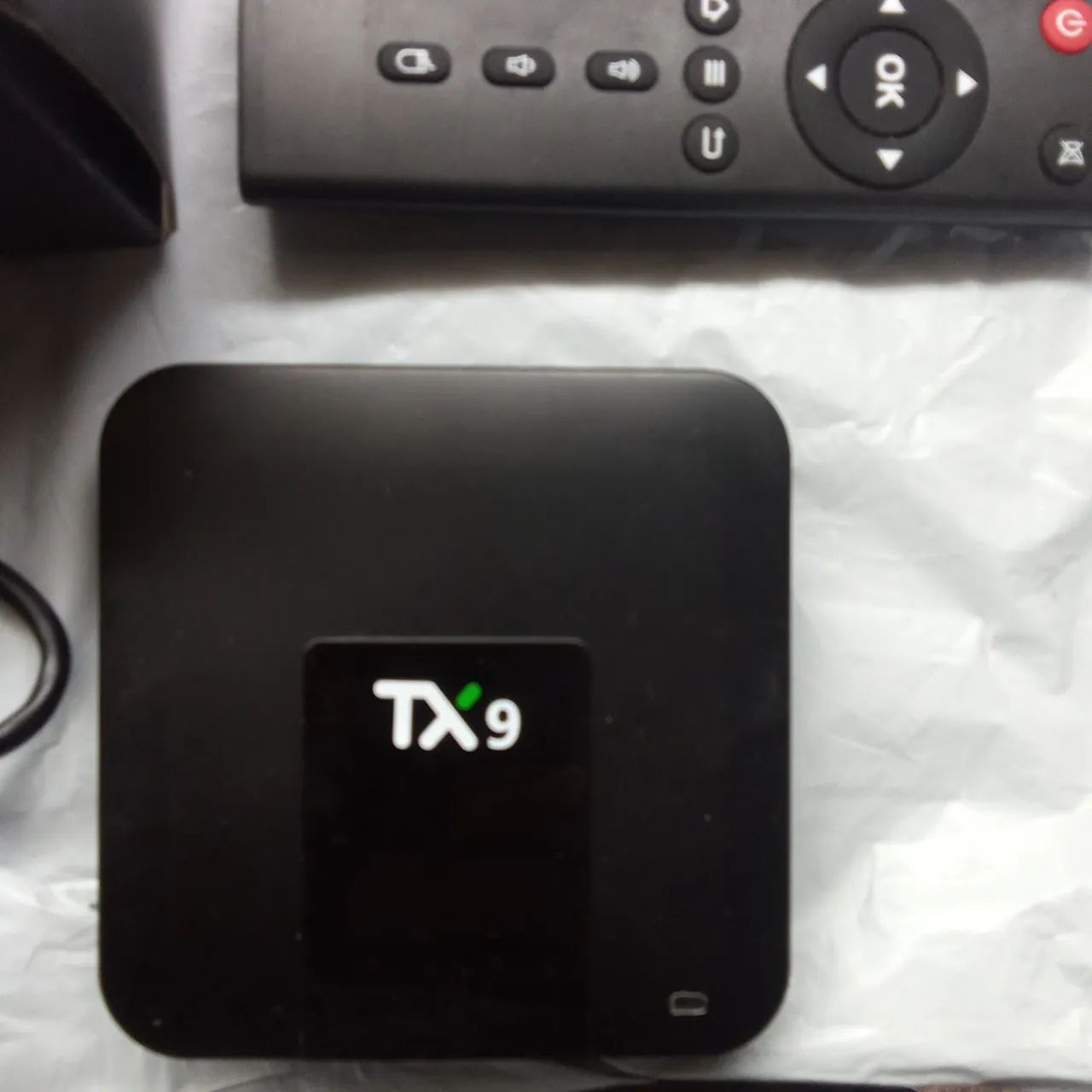 Smart tx9 completo.com cábo conversor pra tv antiiga