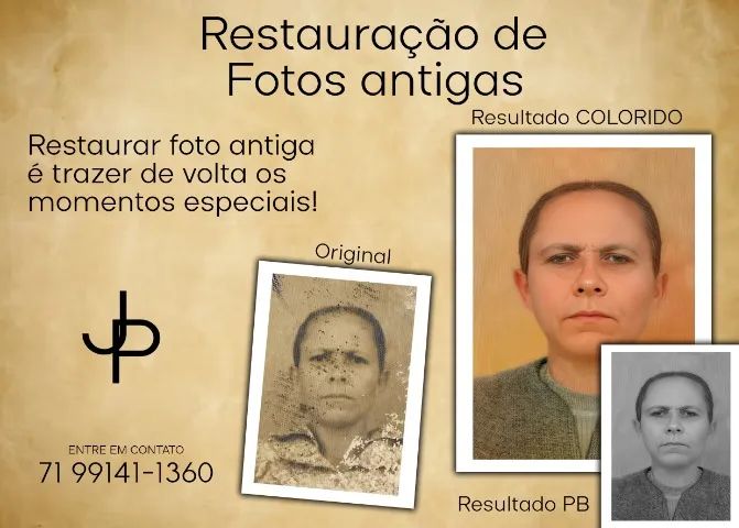 restauração de fotos